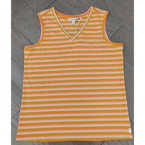 Toad&Co. Retro Aviatrix Pocket Tank Womens Top -Bergonia Stripe